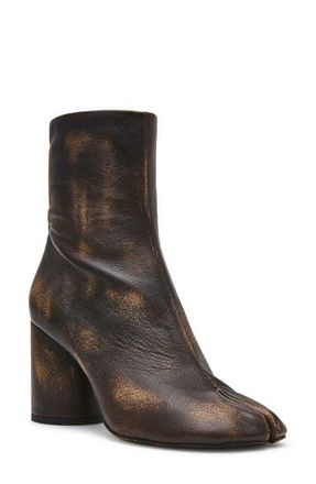 Steve Madden Caro Split Toe Bootie in Brown Distressed at Nordstrom, Size 7.5