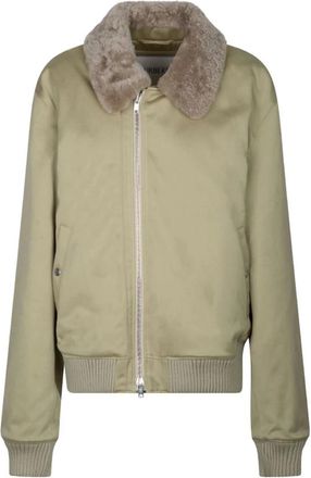 Burberry Jassen, Dames, Groen, M, Katoen, Hunter Cotton Bomber Jacket