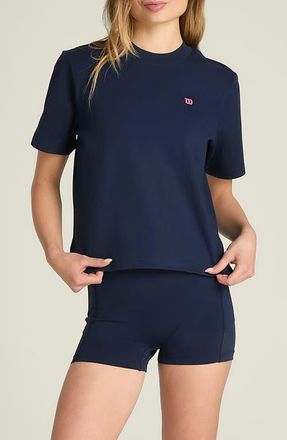 Wilson Modern Cotton Jersey T-Shirt in Classic Navy at Nordstrom, Size X-Small