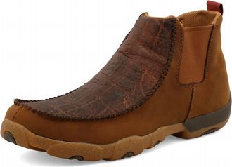 Twisted X Boots Mens Chelsea Driving Moc Shoes In Brown