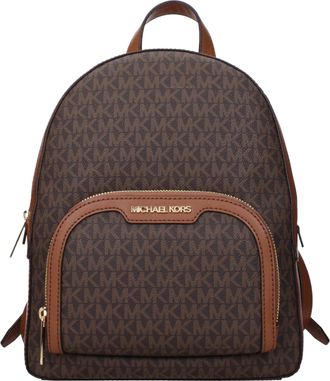 Michael Kors Brown Fabric Womens Backpack
