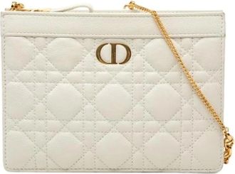 Dior Pre-owned Clutches, female, White, Size: ONE SIZE Pre-owned Crossbody Bag
