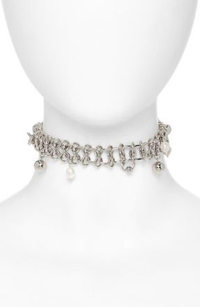 Justine Clenquet Tori Choker in Palladium at Nordstrom