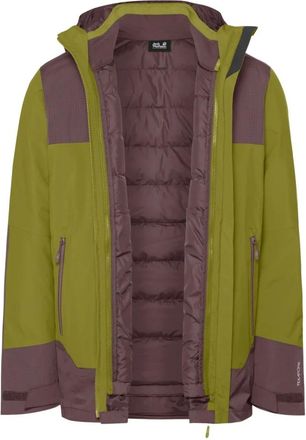 Jack Wolfskin Jasper Decade 3in1 Jas - Heren - Sport - Groen - Maat: L Wol