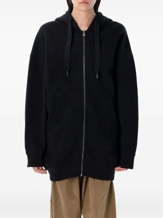 Isabel Marant zip-up hooded top - Nero