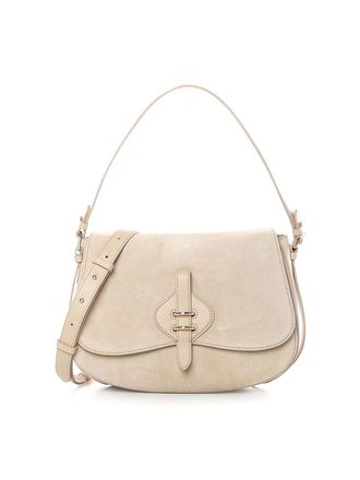 Coccinelle Mavery Large Suede Shoulder Bag