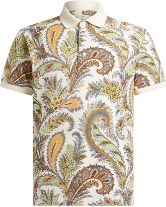 Etro Polo Con Stampa Paisley-Uomo