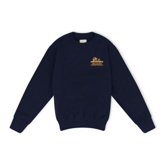 Aim&eacute; Leon Dore Blue Unisphere Crewneck
