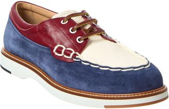 Tod's TodS Leather & Suede Boat Shoe