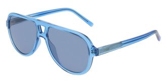 DKNY DK556S 400 Womens Sunglasses Blue Size 57