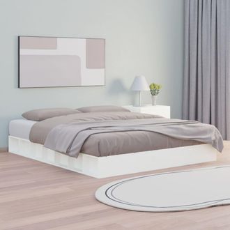 vidaXL Estructura De Cama De Madera Maciza 140x200 Cm Vidaxl