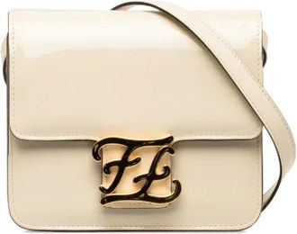 Fendi Pre-owned Cross Body Bags, female, White, Size: ONE SIZE Pre-owned Leather crossbody-bags