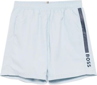 BOSS Costume da bagno con logo - Blu