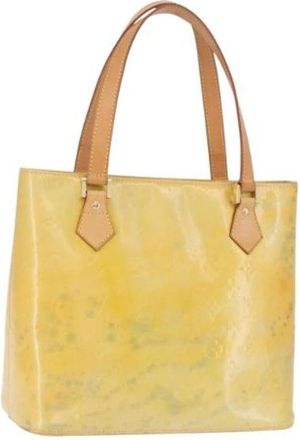 Louis Vuitton Tweedehands leren Louis Vuitton tassen - Dames - Vintage Schoudertas - Geel - ONE Size - Vintage