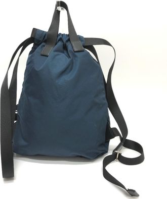 Fendi Zucca Navy Nylon Backpack (Pre-Owned)