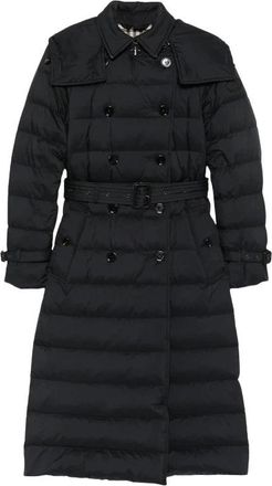 Burberry Abrigo Largo Acolchado de Nailon Audley - Coats - Mujer - Negro - S