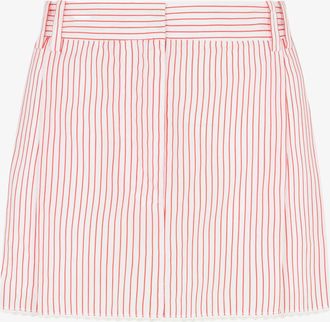 Serena Bute Striped Serena Mini Skirt - Red/White