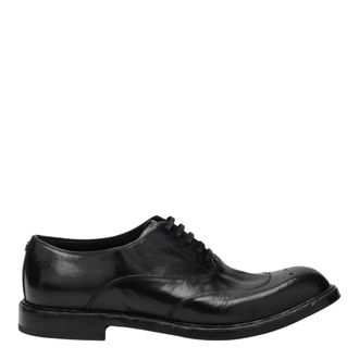 Dolce & Gabbana Allacciata Veterschoen - Heren - Nette schoenen - Zwart - 40 EU - Leer - Schoenen