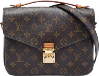 Louis Vuitton Pre-owned Pochette Metis - Dames - Vintage Handtas - Bruin - ONE Size - Leer - Vintage