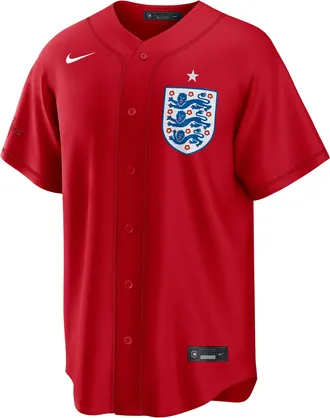 Nike England National Team Nike Mens Soccer x MLB Stadium Jersey in Red | RE260LTNFAD-5HR