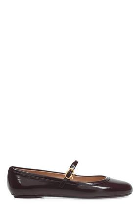 Gianvito Rossi Carla Ballerina in Burgundy Nappa at Nordstrom, Size 40
