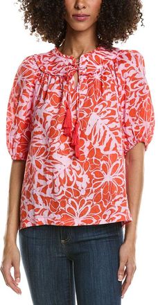 Tyler B&ouml;e Tyler B&ouml;e Margarita Tie-Front Linen Blouse