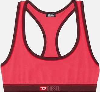Diesel Womens Ufsb Mileys Bralette, Hot Pink - Red - Size: 10/8