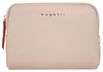 Bugatti Kosmetiktasche BUGATTI ELLA, Damen, Gr. B/H/T: 20cm x 15cm x 8cm onesize, beige, Kunstfaser, leicht gl&auml;nzend, unifarben, Taschen Kosmetiktasche