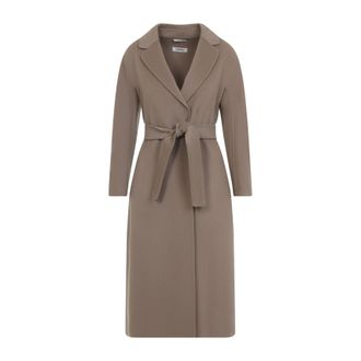 Max Mara Roc Camel Brown Virgin Wool Esturia Coat-Donna