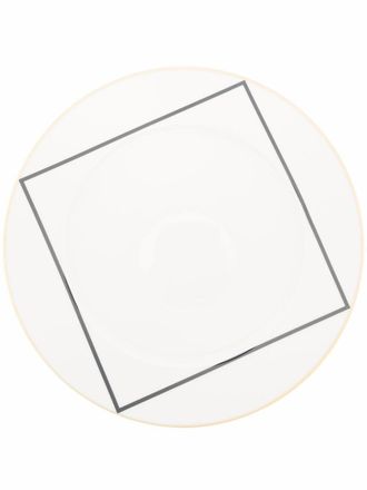 Sieger By Fuerstenberg Ca dOro rimmed breakfast plate - unisex - Porcelain - One Size - White