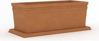 Monacis Maceta Lisa De 100 Cm En Terracota De Pol&iacute;mero Monacis - 100x47x38 Cm H