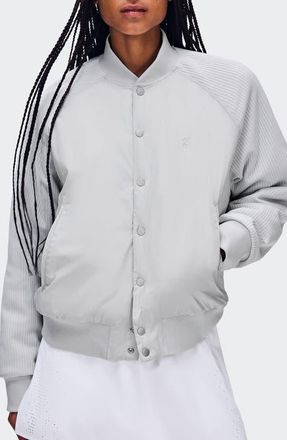On Courtside Bomber Jacket in Glacier at Nordstrom, Size Medium