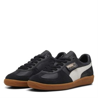Puma Palermo leren sportschoenen voor heren (Zwart/Gum)
