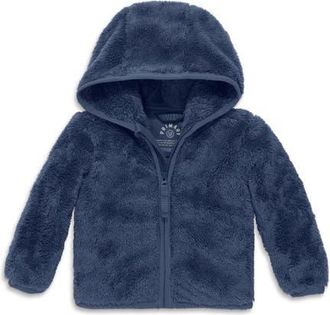 primary Baby Teddy Fleece Jacket in Sunwashed Navy at Nordstrom, Size 12-18M