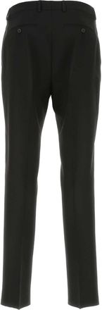 Valentino Garavani Mens Black Wool Pant 0no Exterior: Virgin Pantaloni Trousers