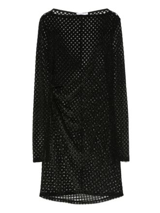 Patrizia Pepe mesh mini dress - Black