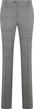 Moschino Elegante Slim Fit Broek - Dames - Slim Fit Broeken - Grijs - M - Wol - Broeken