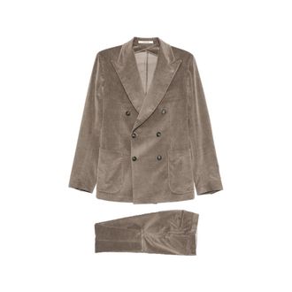 Tagliatore Double-breasted Corduroy Suit