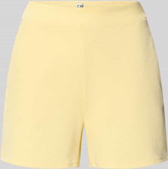 Ichi Shorts mit elastischem Bund Modell KATE PIQUE in Pastellgelb, Gr&ouml;&szlig;e XXL