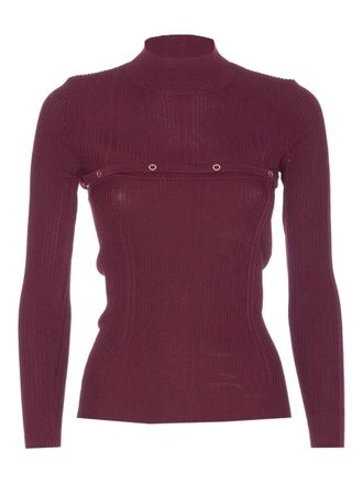 Patrizia Pepe Top met col - Roze
