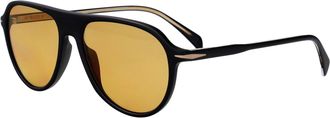 Eyewear by David Beckham Mens Sunglasses Db 1200-S Matte Black Acetate