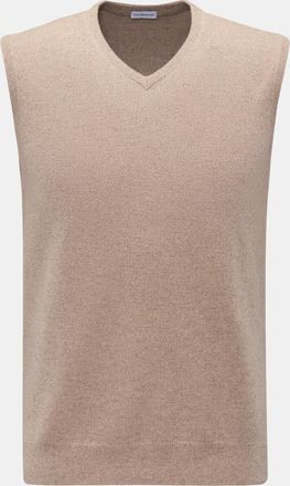 Braun Hamburg Men - Cashmere sweater vest beige