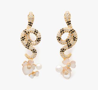 Kate Spade New York Shining Snake Statement Earrings