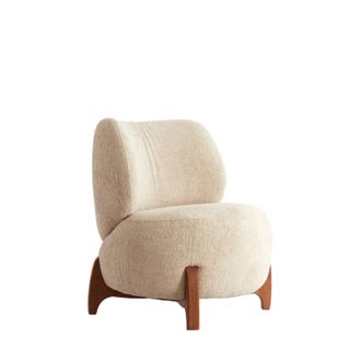 Light & Living Silla Binoa - Madera, Crema/marr&oacute;n - Light & Living