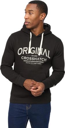 Crosshatch Heren Vintarge Hoodie (Zwart)