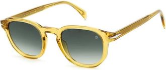 Eyewear by David Beckham Stijlvolle Zonnebril - Heren - Zonnebrillen - Geel - 49 MM - Accessoires