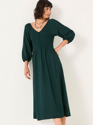 Fat Face FatFace Adele Teal Blue Regular Midi Dress