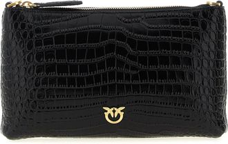 Pinko Pinko, Dames, Tassen, Zwart, Maat: ONE Size Katoen