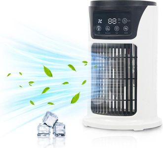 OEM Ventilador De Aire Acondicionado Port&aacute;til, Mini Aire Acondicionado Port&aacute;til Personal, Ventilador De Escritorio De 6 Velocidades Con Iluminaci&oacute;n Led De