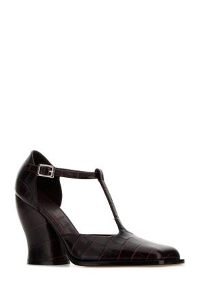 Loewe Londs01x07 Burgundy Scarpe Con Tacco High Heel Shoes